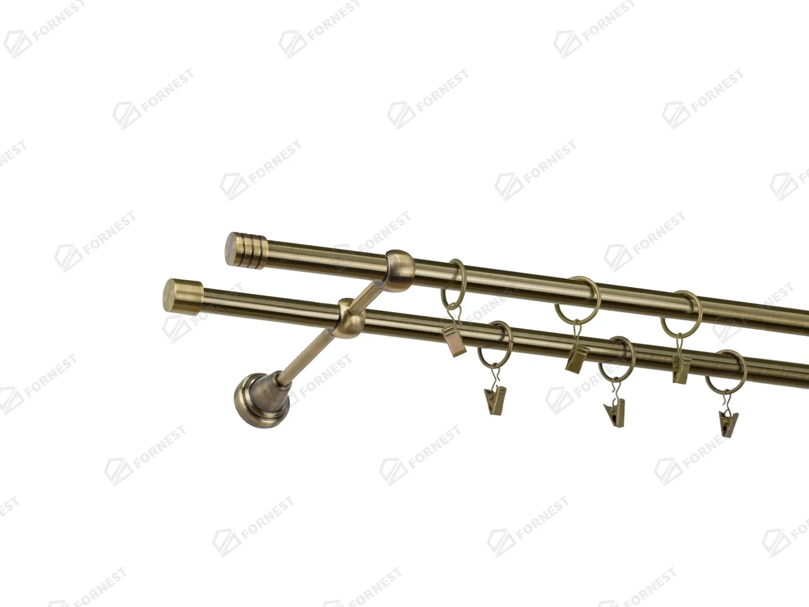 Garniža 16x16mm - 2rady - RADIATOR - antik