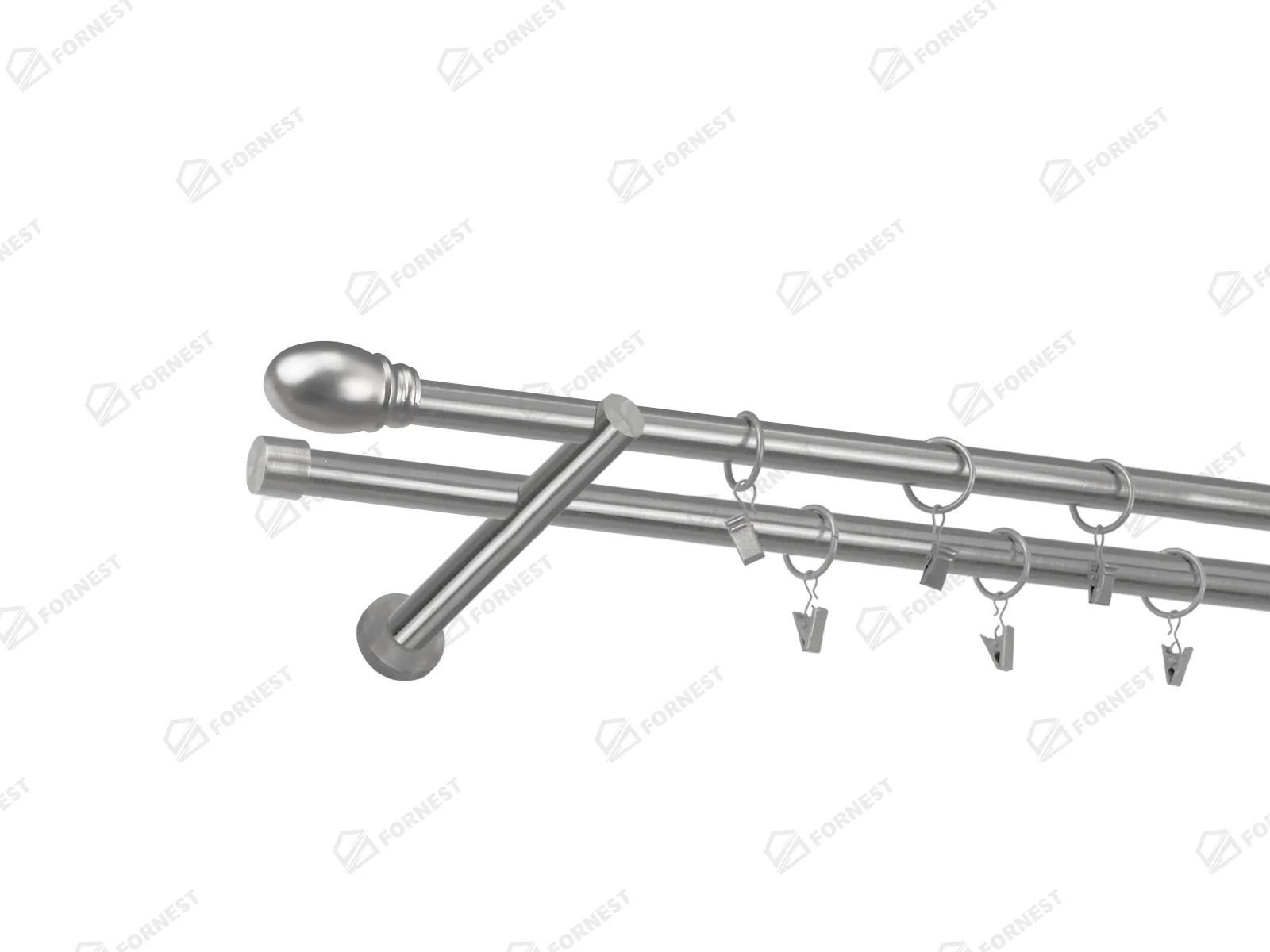 Garniža 19x19mm - 2rady - BELUNO - satin