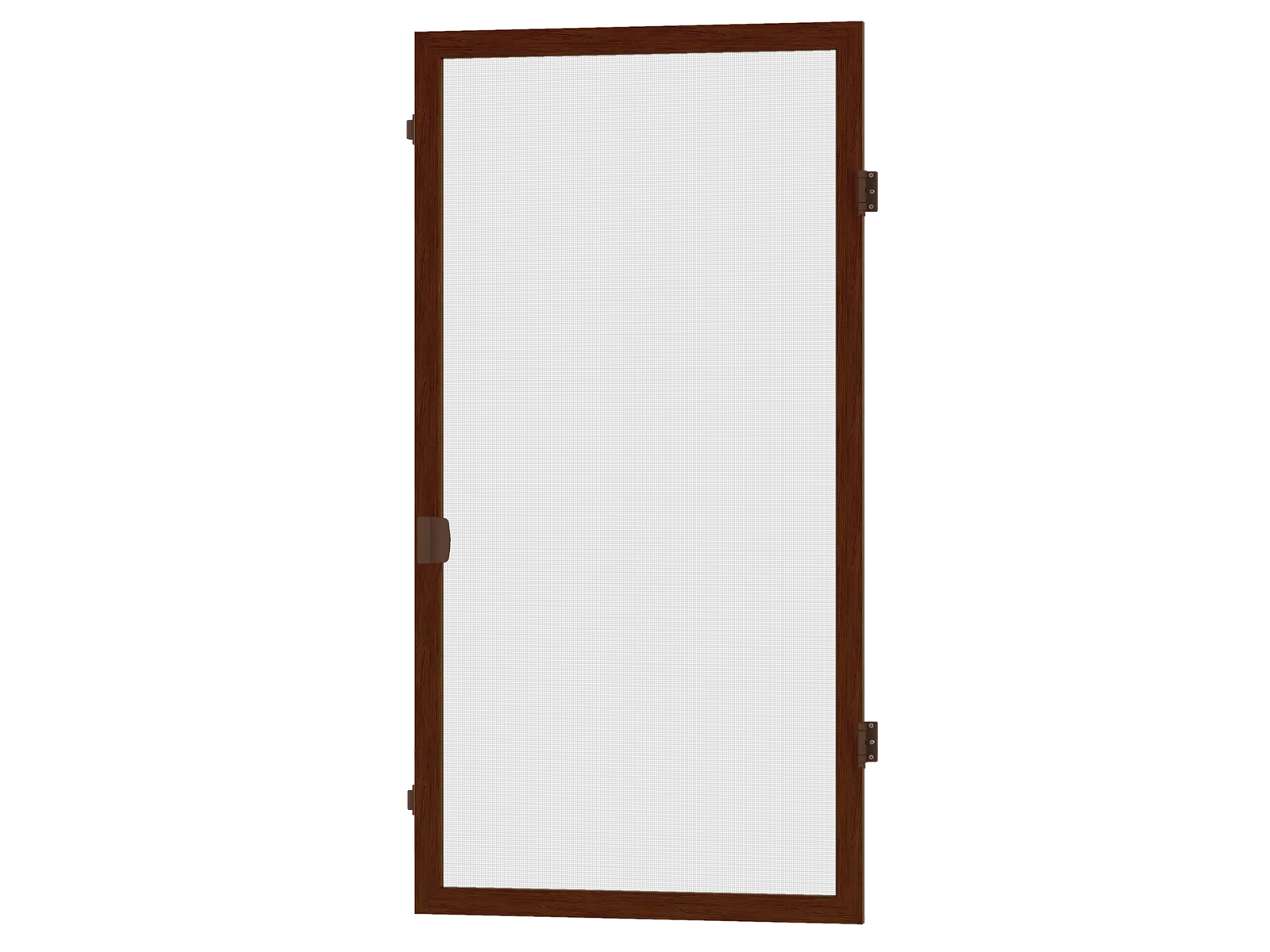 Sieťky na DVERE - pántové - ORECH drevoimitácia - bez priečky