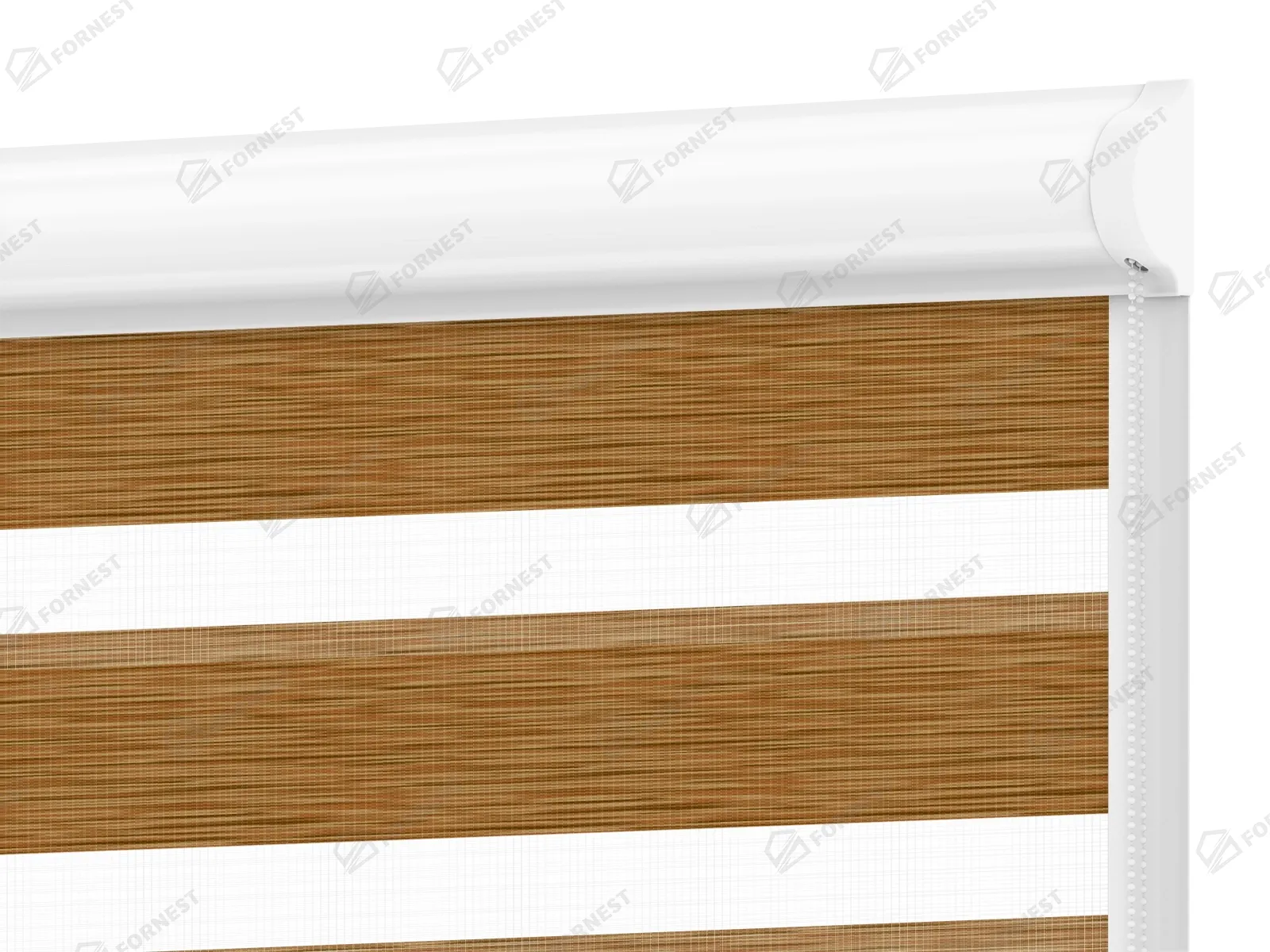 Roleta SWING - deň a noc - látka Maurícius 65 - hnedá (dub zlatý)