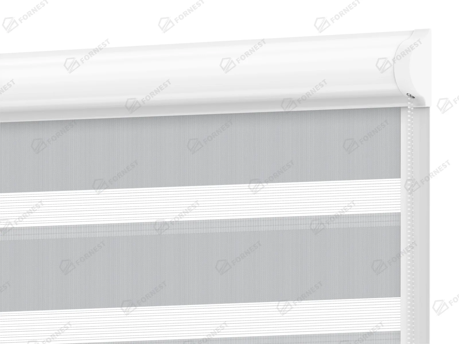 Roleta SWING - deň a noc - látka Zakynthos 12 - sivá