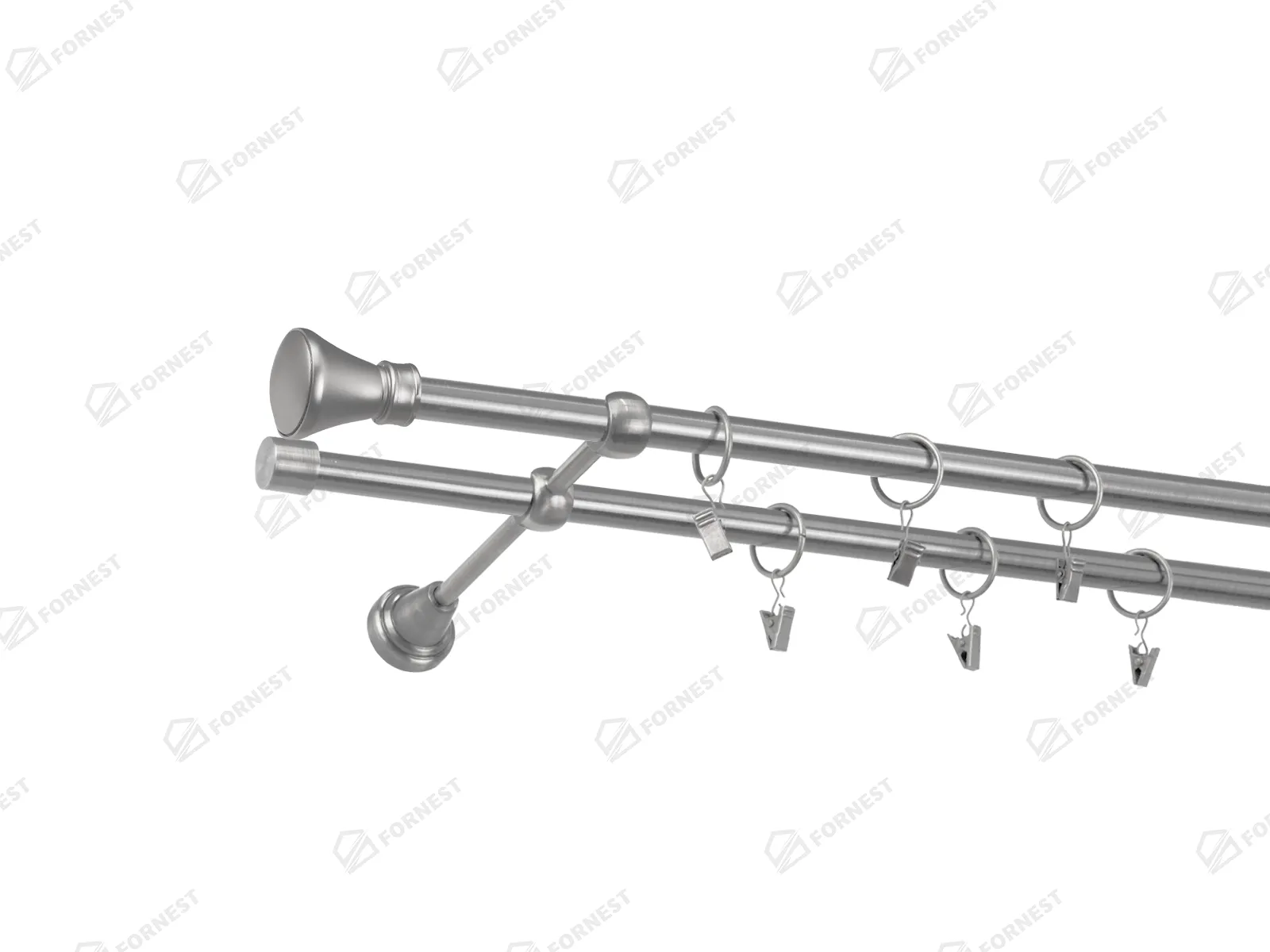 Garniža 16x16mm - 2rady - KOLOSEO - satin