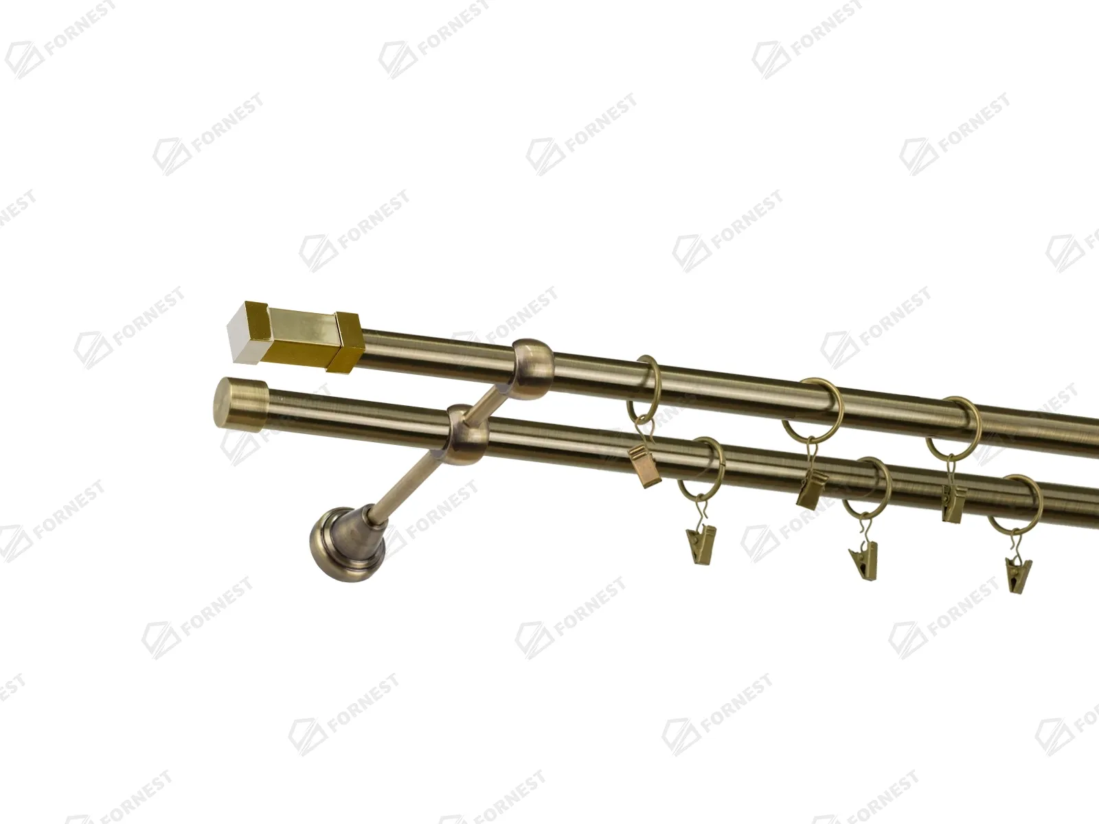 Garniža 19x19mm - 2rady - QUADRO - antik