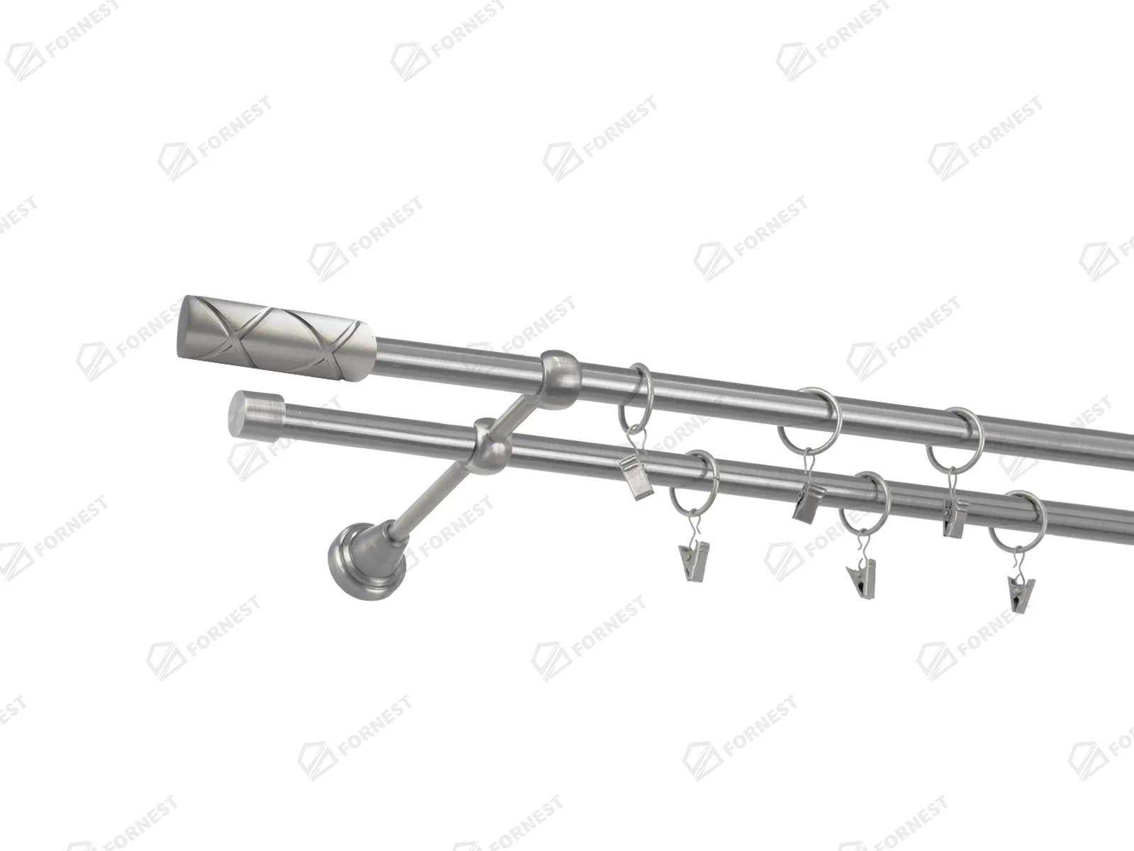 Garniža 16x16mm - 2rady - COKOL - satin