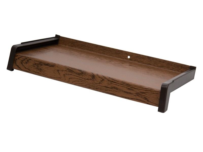 Vonkajšie hliníkové ohýbané parapety DREVODEKOR - orech lakovaný