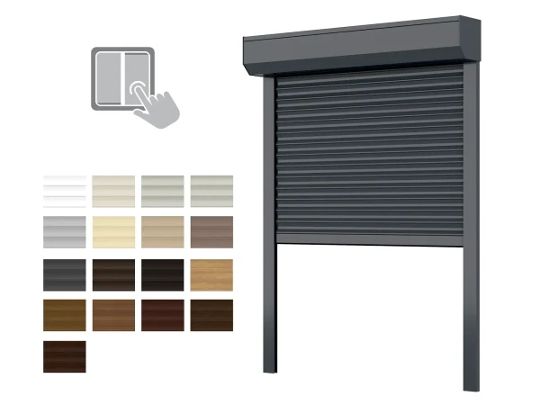 SKUS Hliníkové rolety BOX 137mm - výška do 1400mm - Motor "60" / vypínač