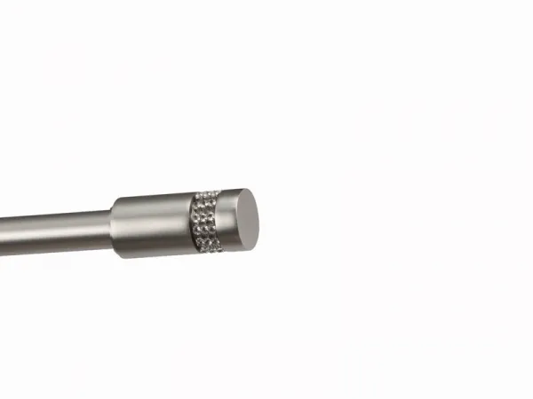 Garniža 19mm - 1rad - CYLINDER CRYSTAL - satin 4