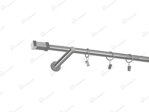 Garniža 19mm - 1rad - QUADRO - satin