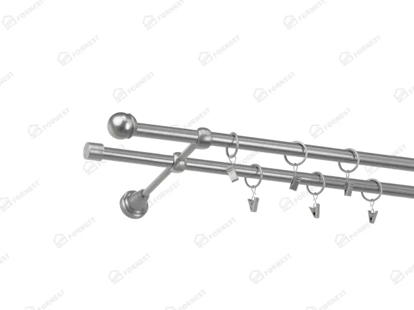 Garniža 16x16mm - 2rady - TODI MAX - satin