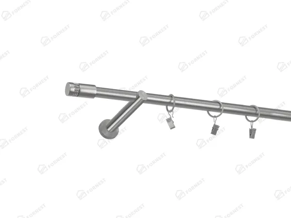 Garniža 19mm - 1rad - CYLINDER CRYSTAL - satin