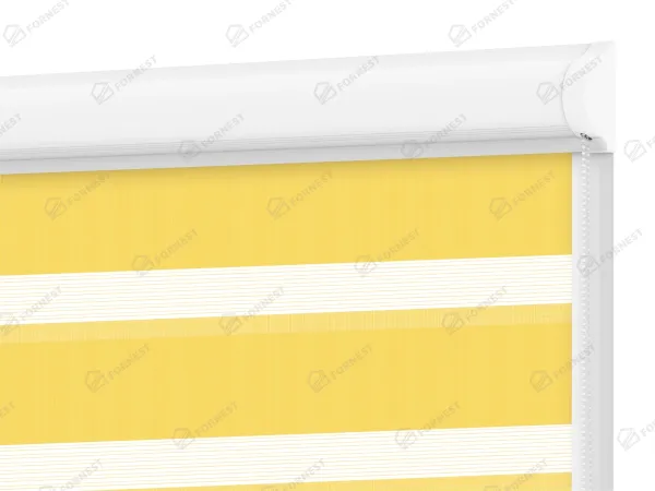Roleta SWING LITE - deň a noc - látka Zakynthos 15 - žltá