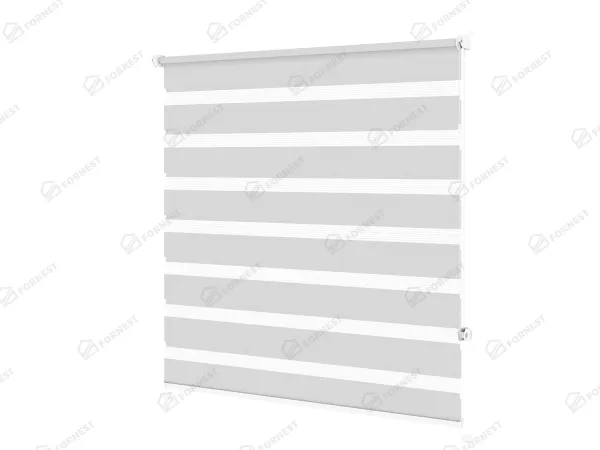 Roleta MINI - deň a noc - látka Bahama 1821 - svetlo sivá 1