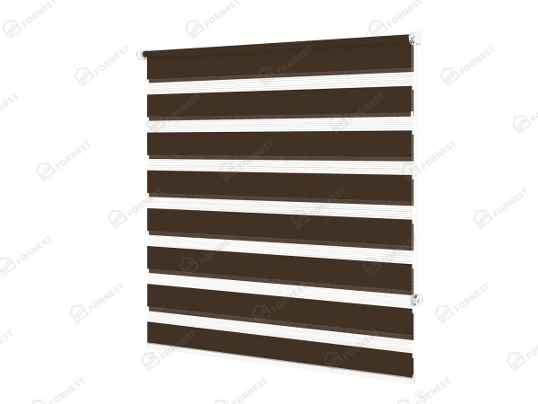 Roleta MINI - deň a noc - látka Zakynthos 07 - cappuccino 2