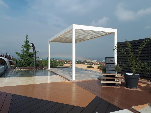 Bioklimatická pergola ARTOSI - voľne stojaca