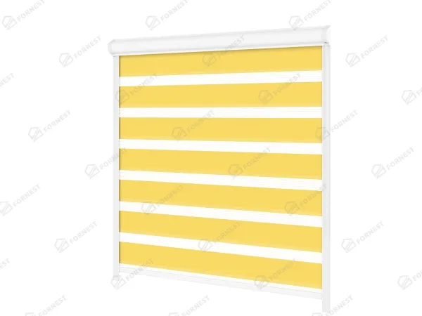 Roleta SWING LITE - deň a noc - látka Zakynthos 15 - žltá 1