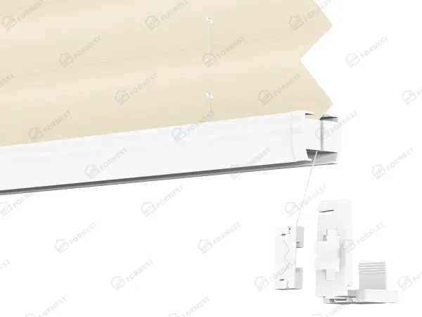 Plisé rolety LUX - látka Almond 11192 - BLACKOUT (zatemňujúca) 5