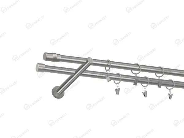 Garniža 19x19mm - 2rady - CYLINDER - satin