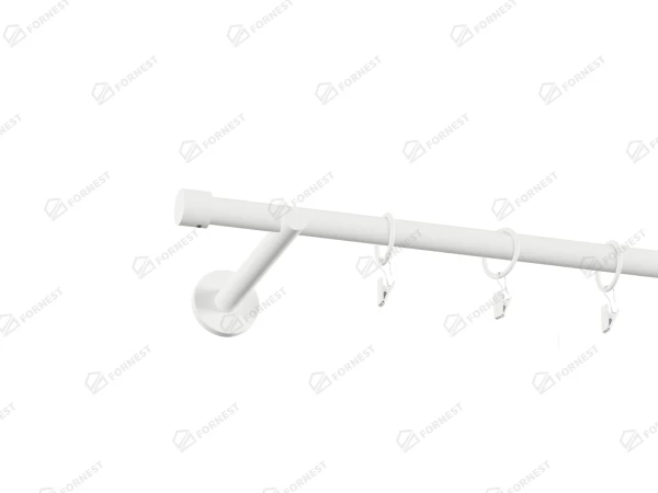 Garniža 19mm obyčajná tyč - 1rad - PULLO - Biela