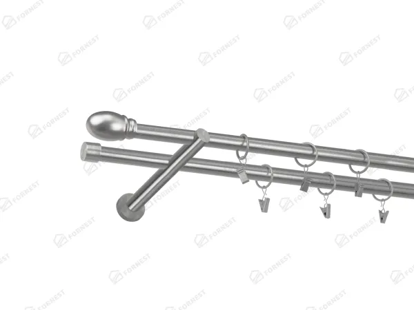 Garniža 19x19mm - 2rady - BELUNO - satin