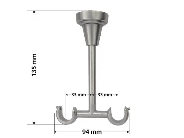 Garniža 16x16mm - 2rady - MODERN - satin 5