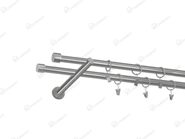 Garniža 19x19mm - 2rady - PULLO - satin