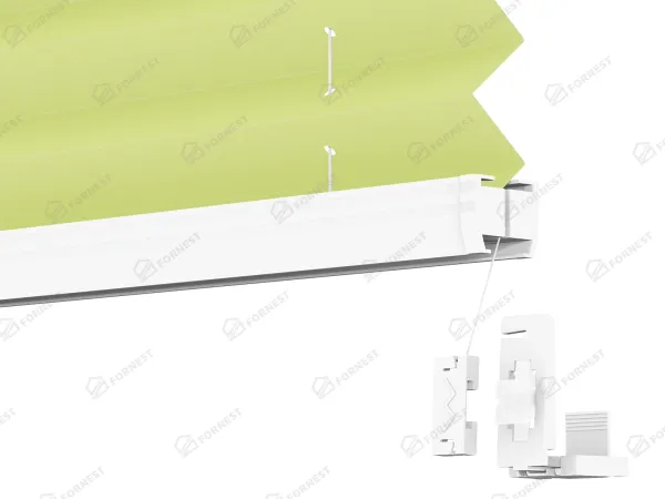 Plisé rolety LUX - látka Fresh lime 11193 - BLACKOUT (zatemňujúca) 5