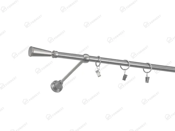 Garniža 16mm - 1rad - MILANO CRYSTAL - satin