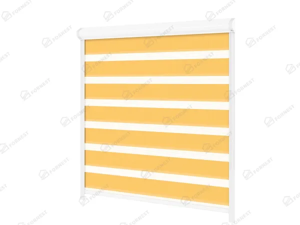 Roleta SWING - deň a noc - látka Bahama 1803 - svetlo oranžová 1