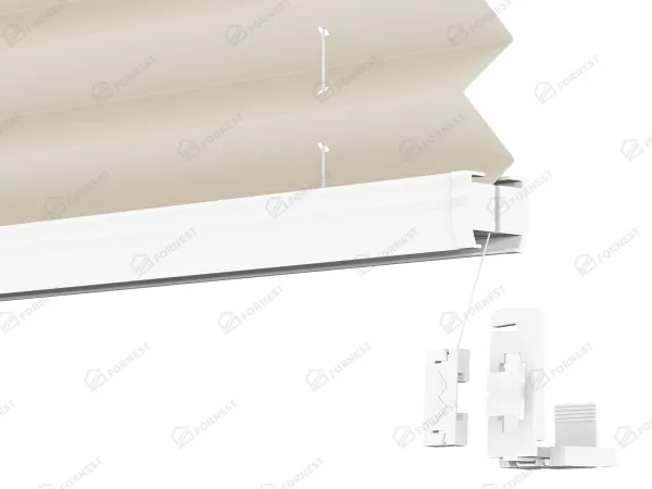 Plisé rolety LUX - látka Crafted linen 11064 - PEARL 5