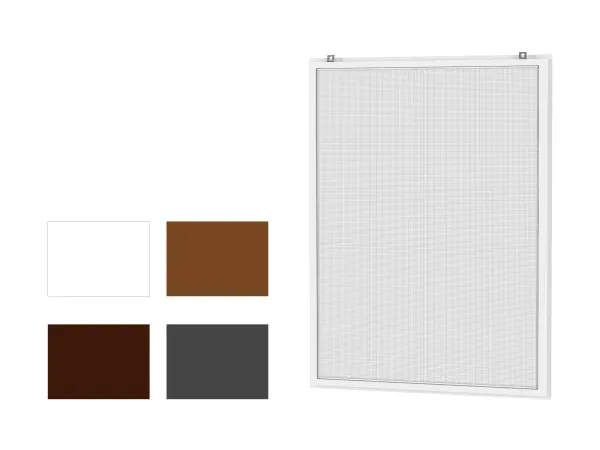 Sieťky proti hmyzu na OKNO - pevné KLIK LUX - bežné odtiene