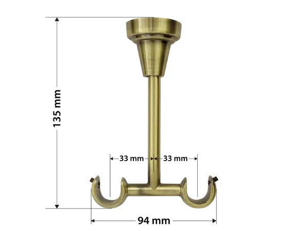 Garniža 16x16mm - 2rady - KOLOSEO - antik 5