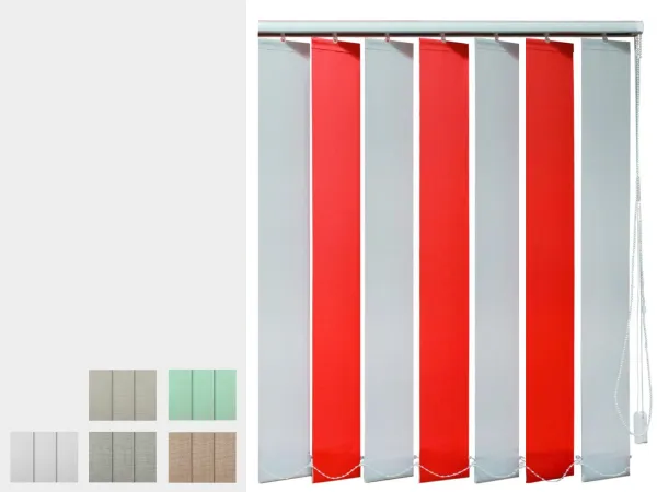 Dvojfarebné vertikálne žalúzie - látka QUEBEC