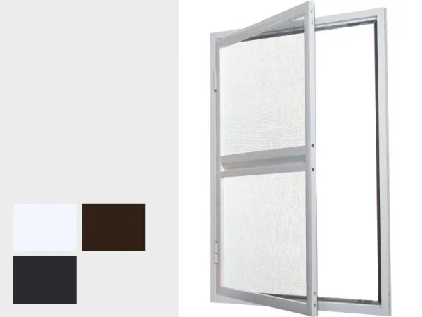 Sieťky na DVERE - pántové v ráme SMART - bežné odtiene