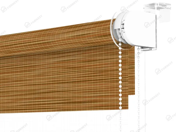 Roleta MINI - deň a noc - látka Maurícius 65 - hnedá (dub zlatý) 3