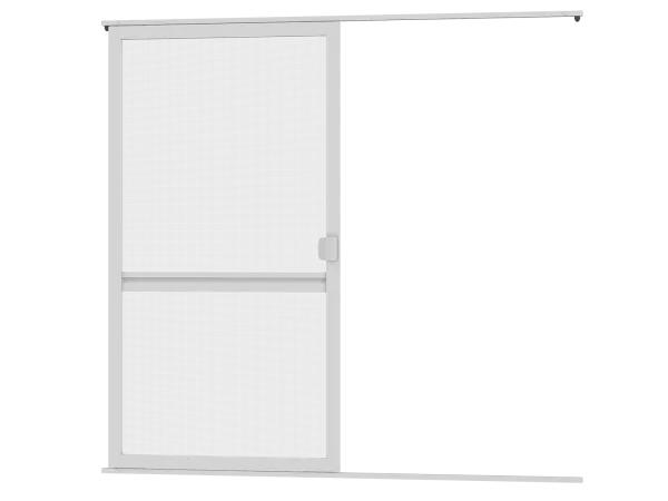 Sieťky na DVERE- posuvné - SIVÁ - s priečkou