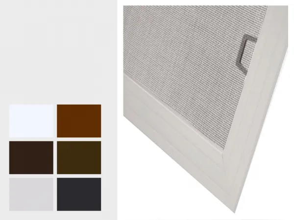 Sieťky na OKNO - pevné - bežné odtiene