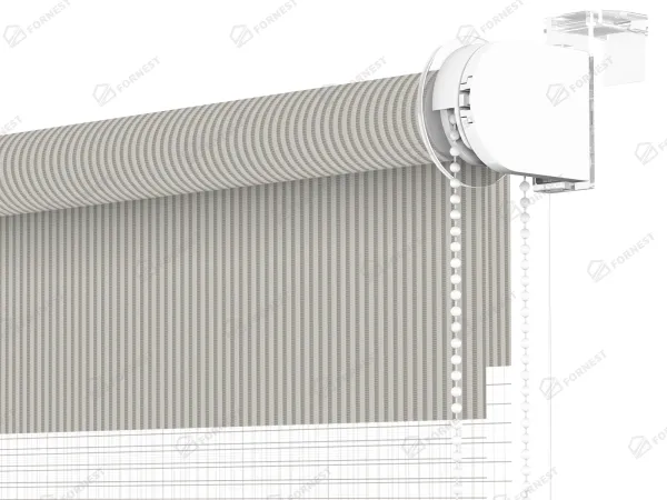 Roleta MINI - deň a noc - látka Bahama 1806 - sivá 3
