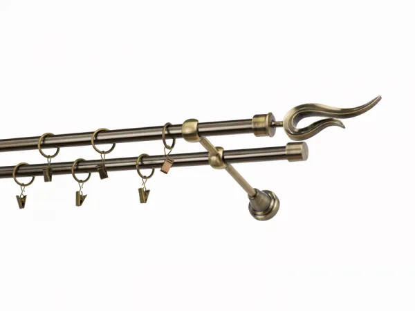 Garniža 16x16mm - 2rady - VIOLO - antik