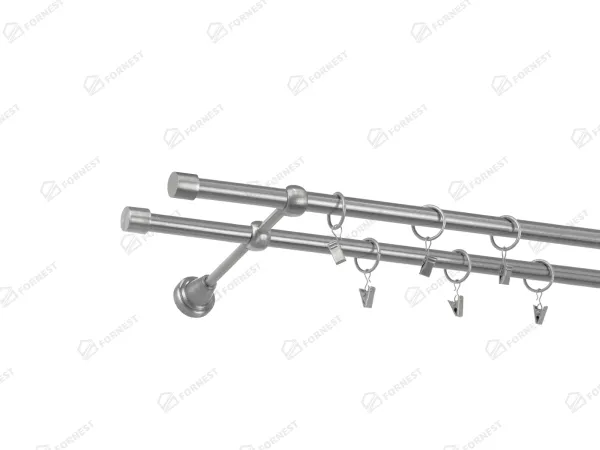 Garniža 16x16mm - 2rady - PULLO - satin