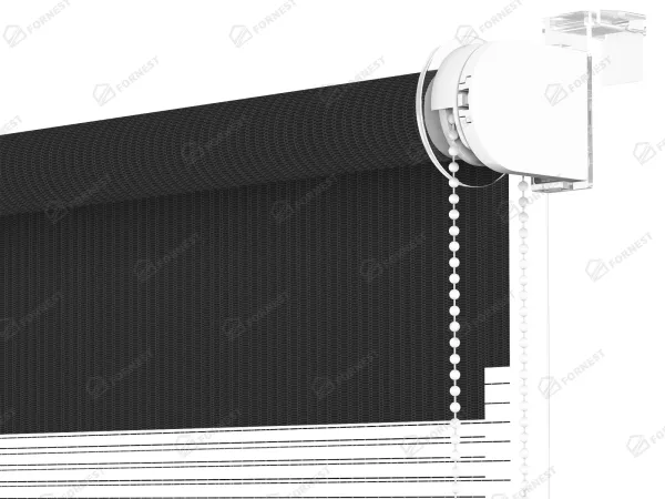 Roleta MINI - deň a noc - látka Zakynthos 11 - antracit 3