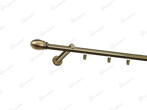 Garniža 19mm - drážková tyč - 1rad - BELUNO - antik