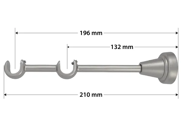 Garniža 16x16mm - 2rady - ŽALUĎ - satin 3