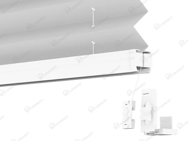 Plisé rolety LUX - látka Silver dust 11072 - PEARL 5