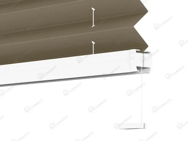 Plisé rolety LUX - látka Dark Coffee 11198 - BLACKOUT (zatemňujúca) 6