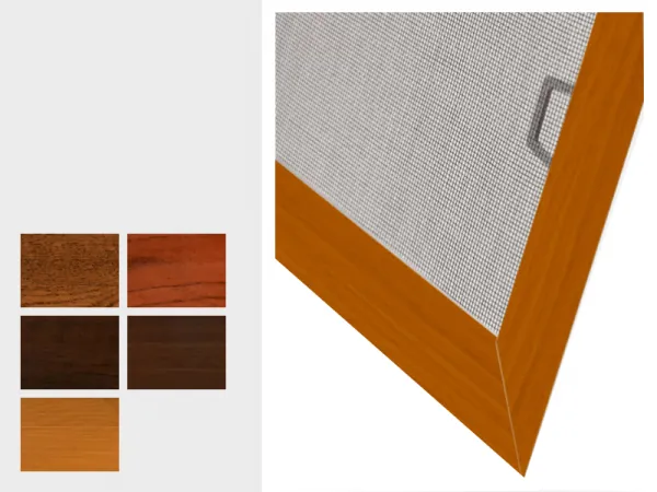 Sieťky na OKNO - pevné - drevoimitačné