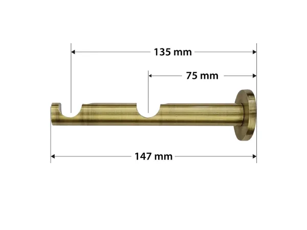 Garniža 16x16mm - 2rady - LINEA - antik 4