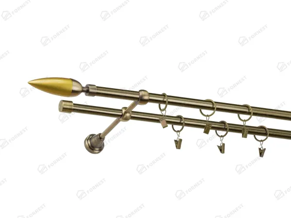 Garniža 16x16mm - 2rady - LINEA - antik