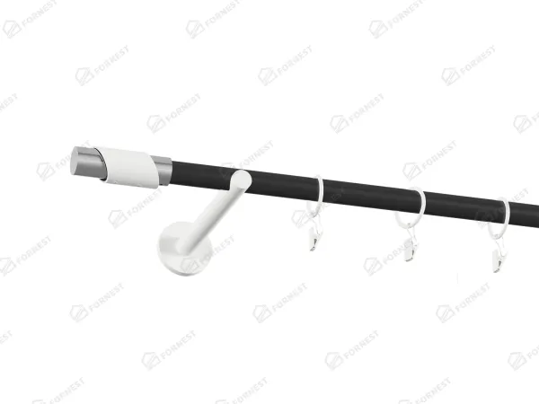 Garniža 19mm obyčajná tyč - 1rad - PARIS - čierno biela