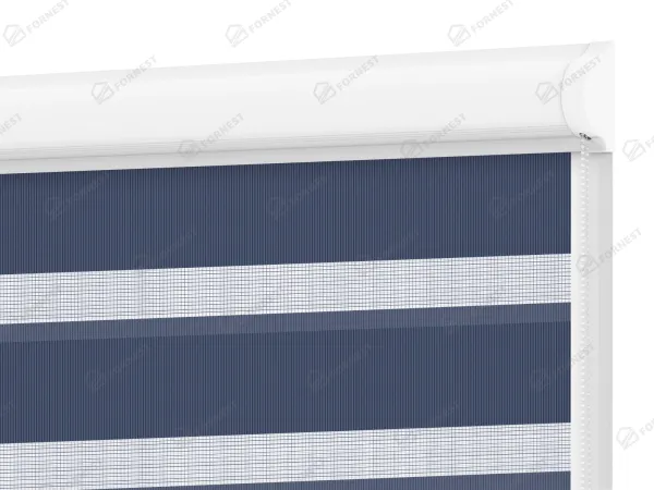 Roleta SWING LITE - deň a noc - látka Bahama 1810 - tmavo modrá