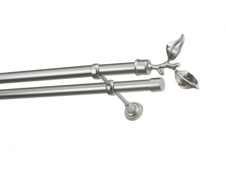 Garniža 25x25mm - 2rady - LIST ROSE - satin 1